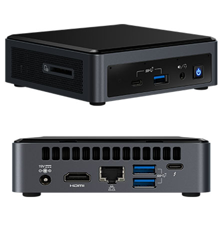 Intel NUC10i7FNK<b>PA</b> (Intel Core i7-10710U up to 4,70GHz, 1x HDMI, 5x USB 3.1, 8GB RAM, <b>256GB NVMe SSD, Win10 Home</b>
